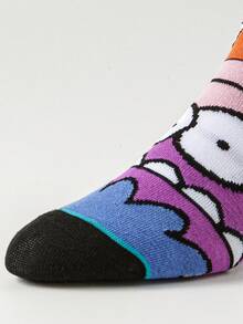 1Pair Men Women Tube Socks Street Style Fashion Skateboard Basketball Hip Hop Socks Scream Hand Designer Novelty Funny Happy Crazy Socks - Multicolor - View 5