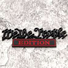 2 包 We The People 版通用金属汽车徽章贴花，汽车外部配件，适合后置或侧面放置，黑色/银色/红色/白色可选 - 均碼 - 查看 5