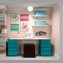 Decorative Mdf Plaque Cantinho Da Coutura Achadinhos Da Shoppe Casa Baratinho - quả óc chó - Xem 3