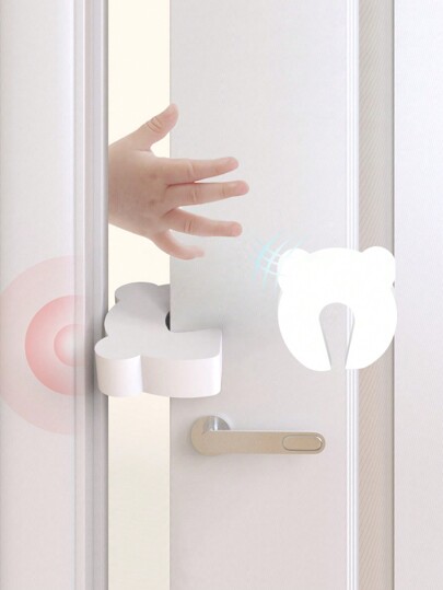 6pcs/3pcs/2pcs/1pc Soft Foam Door Stopper, Door Buddy, Bear Door Finger Pinch Guard, Door Slam Stopper, Finger Protector - Safety Door Stopper, Keep Door Open. Shower Family Decor Gift, Mother's Day, Christmas Gift For Mom
