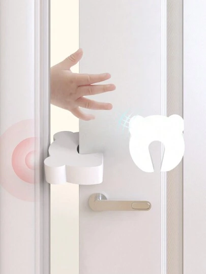 6pcs/3pcs/2pcs/1pc Soft Foam Door Stopper, Door Buddy, Bear Door Finger Pinch Guard, Door Slam Stopper, Finger Protector - Safety Door Stopper, Keep Door Open. Shower Family Decor Gift, Mother's Day, Christmas Gift For Mom