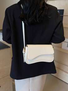 Fashionable Women Shoulder Bag - Apricot - View 3