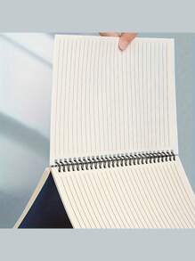 4 Packs - A5/B5 Spiral Notebooks - Coil Notebooks, Portable Account Books, Loose-Leaf Notebooks, Exercise Books, 40 Sheets Each, Simple Blue Cover, Coil Binding Writing Notebook - Suitable For Teacher's Day, Graduation Ceremony, Halloween, Christmas And Other Holiday Gifts Back To School