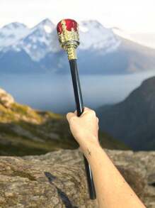 Accessory Stick Scepter King Queen Costume Party Carnival Event 48x5cm - 彩色 - 查看 3