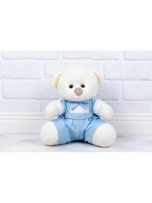 PLUSH COUPLE WEDDING BRIDE AND GROOM WHITE GIRL AND BLUE PAGE SERENITY - Rơm - Xem 2