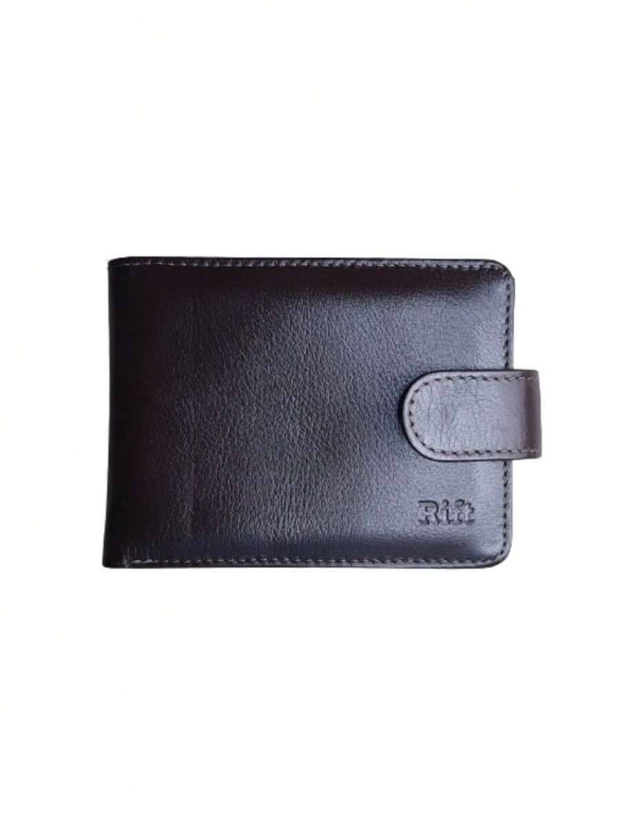 Men's Card Holder 100% Natural Genuine Leather Card Holder Premium Brand Quality Luxury Folding Style Slim Classic Thin Document CNH - 咖啡棕 - 查看 1