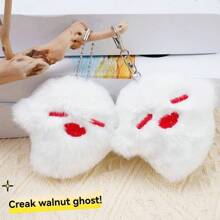 1pc Genshin HuTao Cute Anime Plush Doll Funny Cartoon Peripheral Memory Key Chain Plush Doll Pendant Key Chain, Car Key Chain, Bag Pendant. Car Accessories Bag Charm Backpack For School Letter
