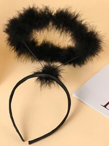 Bentiță - Bentiță de păr cu coarne de diavol roșu, accesorii de vrăjitoare, diavol, bentiță de păr, bentițe cu cercei