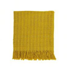 Premium Handmade Blanket 100% Cotton Large Sofa Cover Sofa Protector - 黃色 - 查看 3