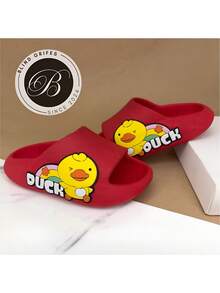 Children's Cloud Slipper Duck Duckling Boys And Girls EVA Comfortable Levinho Papete Slide - Red - View 2
