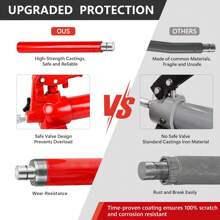 TONEIDER Power Hydraulic Ram Cylinder Jack: Single-Acting Mini Jack, Porta Power Kit, Stroke For Shipbuilding, Bridge, Construction, Precision Machinery, Small Spaces – 4Ton 10 Ton 20 Ton Capacity
