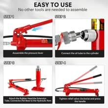 TONEIDER Power Hydraulic Ram Cylinder Jack: Single-Acting Mini Jack, Porta Power Kit, Stroke For Shipbuilding, Bridge, Construction, Precision Machinery, Small Spaces – 4Ton 10 Ton 20 Ton Capacity
