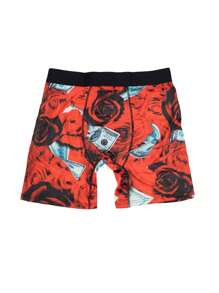 5pcs/Pack Men's Printed Long Boxer Briefs - Multicolor - View 9