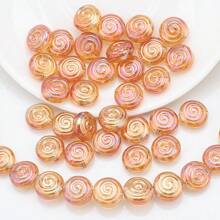 30 Peças Contas Espaçadoras de Cristal de Vidro Coloridas Eletrodepositadas no formato de Pirulito Candy de 12mm e Golfinho de 11*16mm, Material de Artesanato de Joias DIY para Colar, Pulseira, Brinco, Presentes de Feriados e Aniversário