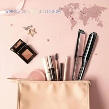 Alisador de cabello a 260°C, placas con recubierto cerámico, plancha alisadora profesional para salón con voltaje dual - Enchufe EU Tipo C(220-240V) - Ver 6