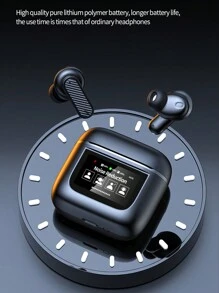 NEW SENYANG 全新森阳真无线入耳式运动耳机带触摸屏游戏耳塞视频 TWS HIFI 低音立体声 ENC 高清通话耳机适用于 Android 和 iPhone 手机音乐耳机智能耳机 - 彩色 - 查看 3