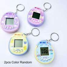 Retro Virtual Pet Keychain Game-Portable Entertainment-Multiple Pet Care Functions-Ideal Gift For Gamers And Nostalgia Lovers - Multicolor - View 14