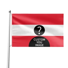 1pc Customizable Outdoor Flag In Multiple Sizes, Photo Customized Outdoor Flag, Personalized Custom National Flag, DIY, Double-Sided Flag, Yard Decor, Outdoor Decor, Party, Event, Home Decoration, Suitable For All Seasons, Gift For Family, Personalized Gift, Flag Pole Not Included - Austria - View 1