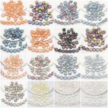 30 Peças Contas Espaçadoras de Cristal de Vidro Coloridas Eletrodepositadas no formato de Pirulito Candy de 12mm e Golfinho de 11*16mm, Material de Artesanato de Joias DIY para Colar, Pulseira, Brinco, Presentes de Feriados e Aniversário