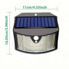 70LED 太阳能户外，3 种模式太阳能户外花园灯带运动传感器，IP65 防水太阳能户外壁灯适用于花园、车库、街道、露台、小路、前门、安全照明、圣诞节、万圣节、父亲节礼物 - Cold white - 查看 3