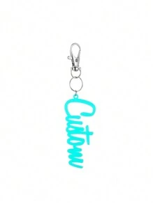 Personalized Custom Backpack Name Tag Keychain Single Layer Acrylic Keychain Vertical Pendant Graduation Season Gift Birthday Gift Letter Acrylic Four Seasons Universal