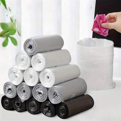 180 piezas de bolsas de plástico reutilizables y mini - Gruesas, desechables para escritorio, coche, limpieza del hogar, esenciales para apartamento y dormitorio