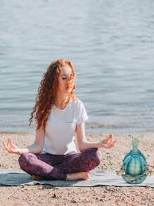 冥想瑜伽海龟雕像，冥想海龟雕像家居装饰，花园树脂摆件户外雕像创意禅瑜伽海龟冥想树脂雕像家居礼品收藏办公室春夏花园装饰女士/男士房间办公桌庭院装饰瑜伽乌龟家居办公室装饰 - 彩色 - 查看 7