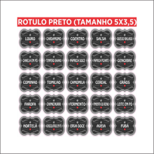 50 Stickers On BLACK Vinyl For Organizer Jars Seasonings Groceries Organizer 5x3cm SEASONING STICKERS - 50 種調味料 - 查看 4