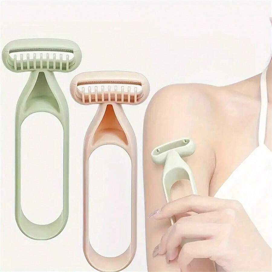 1pc Unisex Painless Hair Removal Razor, Convenient Portable Micro Blade Epilator For Leg & Underarm Hair - Multicolor - View 1