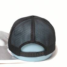 Men's Hat Fashion Versatile Truck Driver Hat Universal Couple Baseball Hat Men's Hat Color Matching Black Cap - Black - View 5