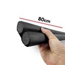 Veda Porta Pó Rolinho 80cm Protetor Impermeável Ajustável Vedação Sem Costura Proteção Contra Insetos