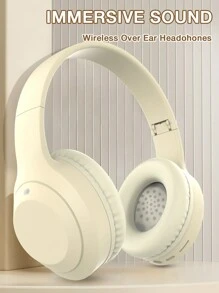 GENAI Wireless Over-Ear Headphones,With Microphone, HiFi Stereo Foldable Lightweight Headset, Volume Control Stereo 3.5mm Wire Headset For Deep Bass For Home Office Cellphone PC Ect. - Multicolor - View 1