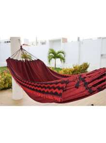 Life Mixed Jeans Rest Hammock With Giant Fringe 3.9M - 紅色 - 查看 1