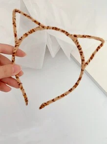 2件装豹纹性感可爱涤纶（聚酯纤维）发箍，四季皆宜，发带，发箍，发饰，头饰 - 彩色 - 查看 8
