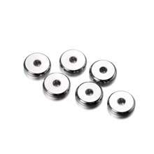20 roestvrij stalen platte spacer kralen lot 3 4 5 6 8 10mm gouden losse grote grote gaten spacer kralen voor armband DIY sieraden maken accessoires