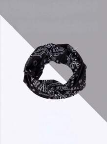 防晒抗紫外线摩托车面罩 UV 头巾头巾面罩自行车钓鱼运动头带汽车面罩滑雪面罩 - 黑與白 - 查看 4