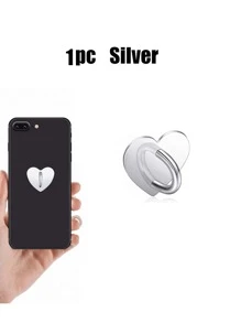 8pcs-Cell Phone Charm Hook Finger Rings Adhesive Phone Finger Grip Loop Stand Metal Phone Charm Rings Sticky Heart Ring Phone Holder Heart Phone Ring For Cell Phone Tablet DIY Accessories Compatible With IPhone, Android Phone, Gift For Birthday, Family, Friends Finger Ring Holder, Phone Grip, Phone Accessories - Multicolor - View 11