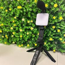 KIT VIDEO MAKING ,KIT PARA GRABAR CON EL CELULAR EXCELENTE PARA TIKTOK, TRIPIE , MICROFONO ,LUZ LED - Negro - Ver 10