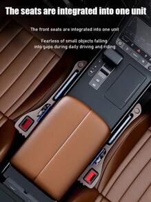 2pcs Car Seat Gap Filler, Carseat Side Organizer Pocket Storage Box, Prevents Gap Leak And Protects Seat Crevices