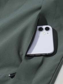 Chaquetas para hombres Impermeable con capucha Abrigo cálido Cortavientos de montaña Primavera y verano - Azul - Ver 6