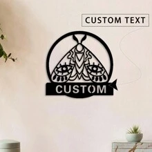 Custom Made 1Pc Konfigurowalny drewniany znak ścienny - spersonalizowany wzór motyla, unikalna dekoracja z nazwą do domu, użytku wewnątrz i na zewnątrz, dostępny niestandardowy tekst - Wielokolorowe - Zobacz 10