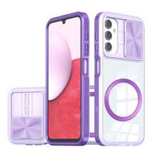 Aufgerüstete Glamour Kameraobjektiv Schutz Handyhülle, kompatibel mit Apple iPhone 11/12/13/14/15 Pro Max, Samsung Galaxy S22/S23/S24+, Pixel A04/A05/A14/A15/A24/A25/A34/A54, Xiaomi, OPPO, VIVO, Redmi 13C+, - Komplettes Handyhüllset - Violett - Übersicht 1