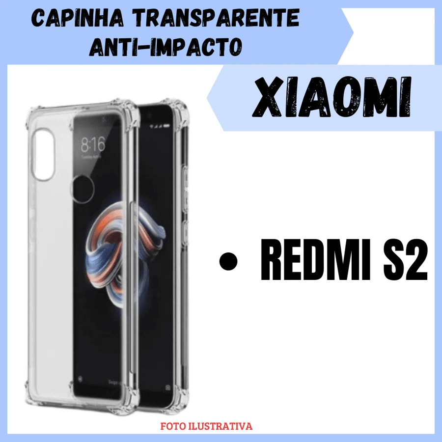 Anti-Impact Transparent Case For Xiaomi Redmi S2 /Simple Silicone Case (CF09) - 無色 - 查看 1
