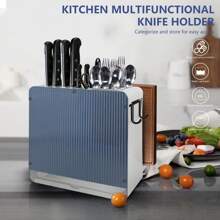Knife Holder Knife Drying Rack Organizer Metal Storage Knife Storage Rack