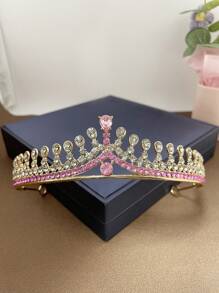 1 件优雅金属皇冠发饰，适合女性、生日派对、婚礼、角色扮演、圣诞节、万圣节礼物