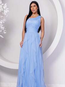 Dress For Bridesmaids, Wedding Guests, Birthdays, Graduations - 淺藍色 - 查看 2