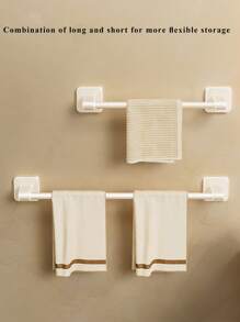 1 stuk handdoekrek voor badkamer/slaapkamer, handdoekhouder aan de muur, keukenorganizerrek, pantoffelplank, installatie zonder boren, badkamerdecoratie voor thuis, badkamerorganizer, herfstdecoratie, terug naar school