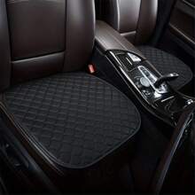 1 pièce/2 pièces/3 pièces Coussin de siège de voiture quatre saisons confortable Napa avec broderie d'étoile, sans dossier, universel et antidérapant
