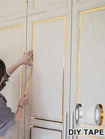 1 Roll Kitchen Caulk Strip, Self-Adhesive Anti-Mold & Oil Filler For Living Room Floor Tiles, Jewelry Box Decal, Waterproof Floor & Wall Edge Sealant Tape, Home Decor, Self-Stick Tile Caulk, 50m, Stickers, Wall Decal, Vinyl Decal For Home Decorations, Spring Decoration Items Refresh Your Home, Rama Decoration Stickers Room Decor Wall Decor Bathroom Decor Bedroom Decor Room Decoration Stuff Living Room Decor House Decor Home Decor Living Room Wall Paper Wallpapers