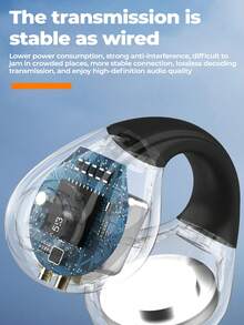 Auriculares inalámbricos Bluetooth - Diseño con clip, a prueba de sudor, sonido estéreo, compatible con Xiaomi e iPhone - Llamadas manos libres y transmisión de música - Multicolor - Ver 6